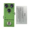 Guitar Vintage Overdrive Effects Pedal Drive Volume Tone Controls Knob DC 9V 6.35mm Input Output Interface Electric