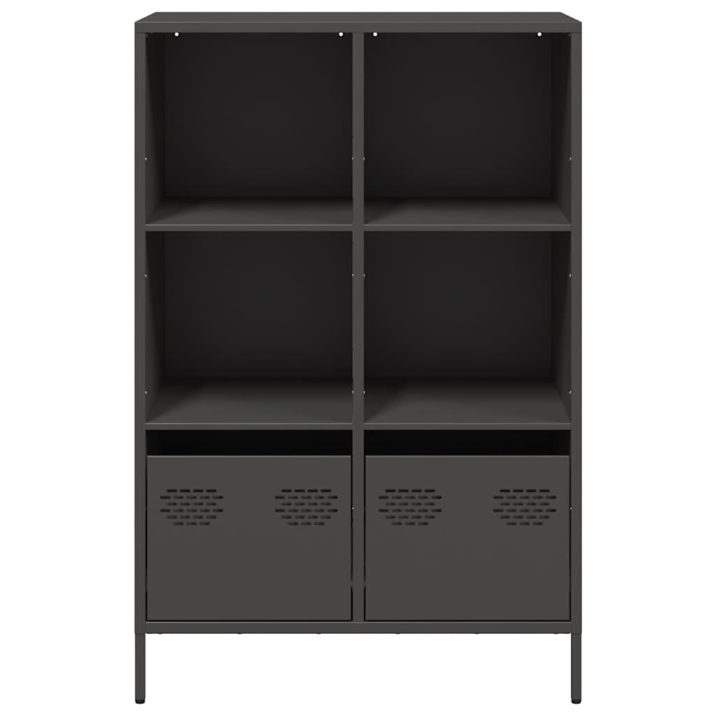 Vidaxl Szafka, Czarna, 68X39X103,5 Cm, Stal