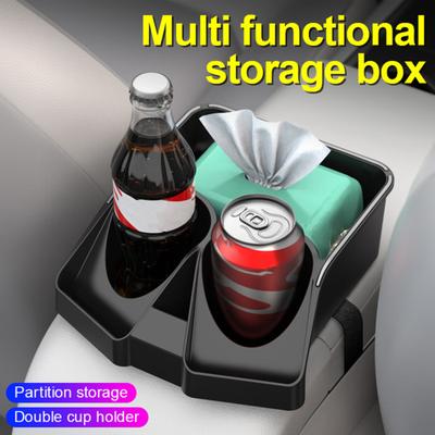 Univerzální úložný box do loketní opěrky auta, středová konzola, loketní opěrka s držákem na pohár, organizér na přední sedadla pro auta, nákladní automobily, SUV