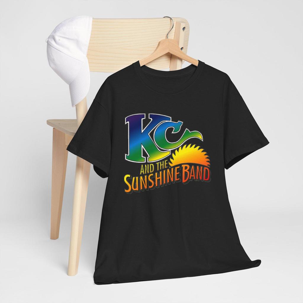 KC and The Sunshine Music Legend Navy Black Tees T-Shirt Size S-5XL