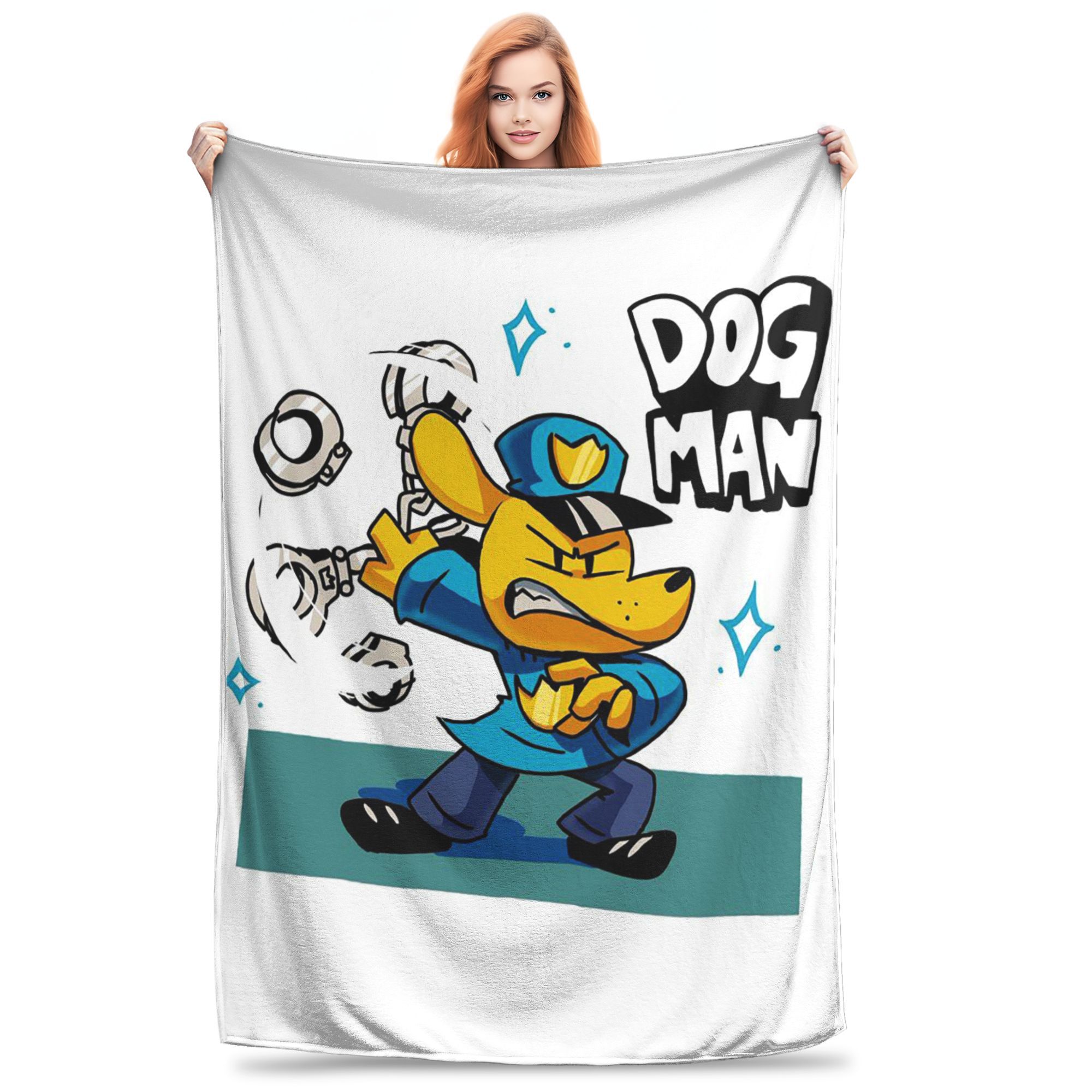 

Flannel Throw Blanket Dog Man Dogman Movie Comic Cartoon Warm Plush Blankets Soft Bedspread for Living room Home Travel Couch 80x120cm