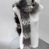 Fashionable High-end Plush Scarf Warm Neck Gaiter Ladies Scarf