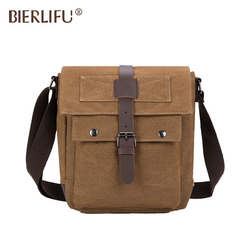 Men's Wear-Resistant Canvas Crossbody Bag