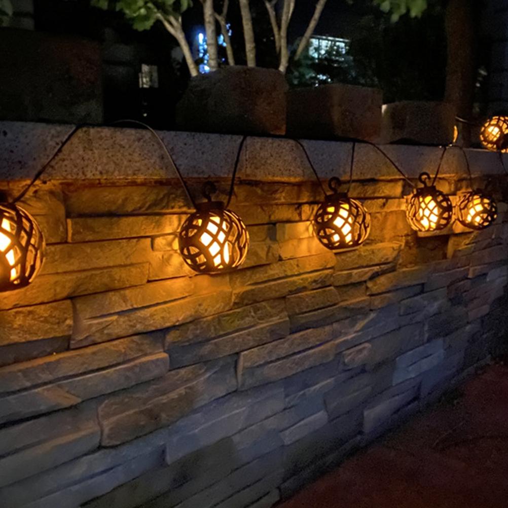 LED Simulation Solar Flame Light Garden Lights Solar String Lights Waterproof Decorative Lights for