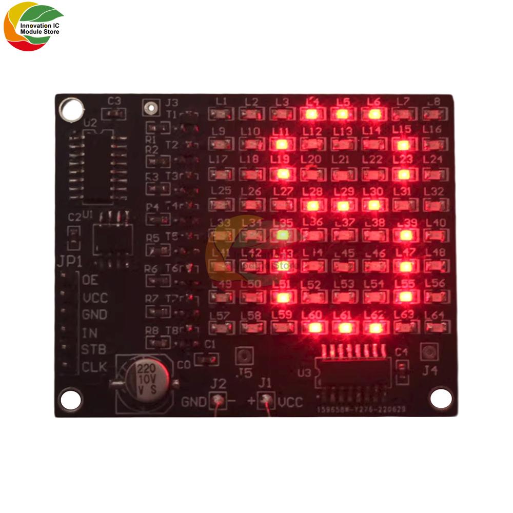 64LED/256LED Red Display LED SMD Dot Matrix Advertising Screen Electronic Kit SMT Component Welding Practice Board DIY Parts