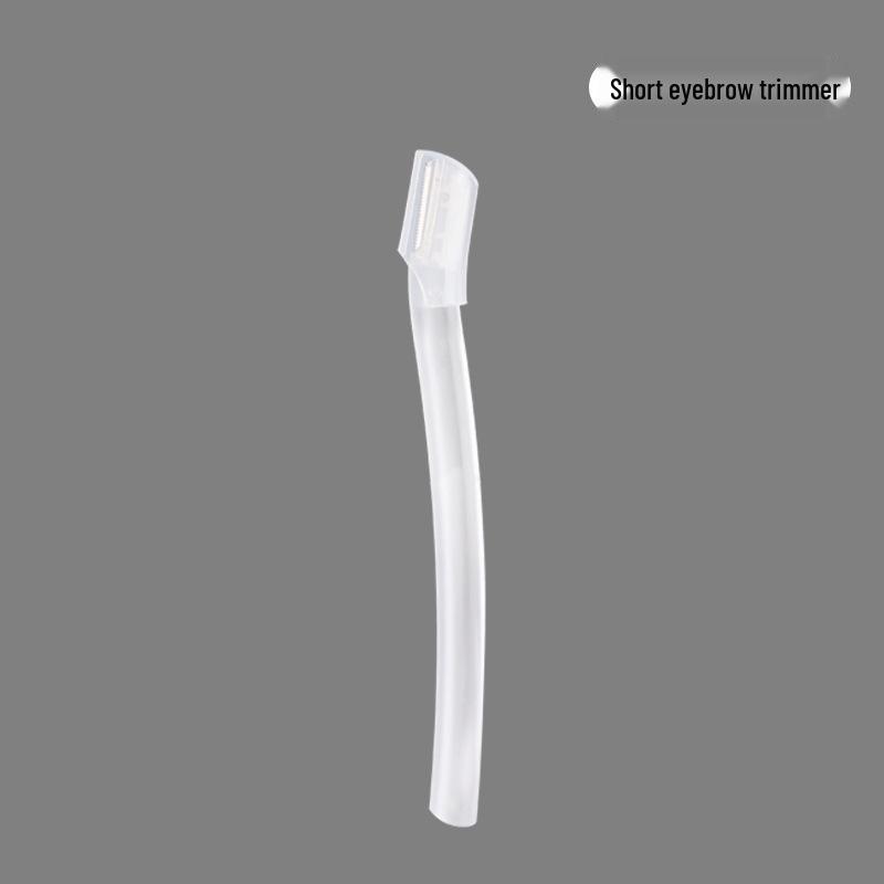 Portable Crescent Eyebrow Shaver Set - Anti-Scratch Beauty Scissors & Trimmer for Beginners