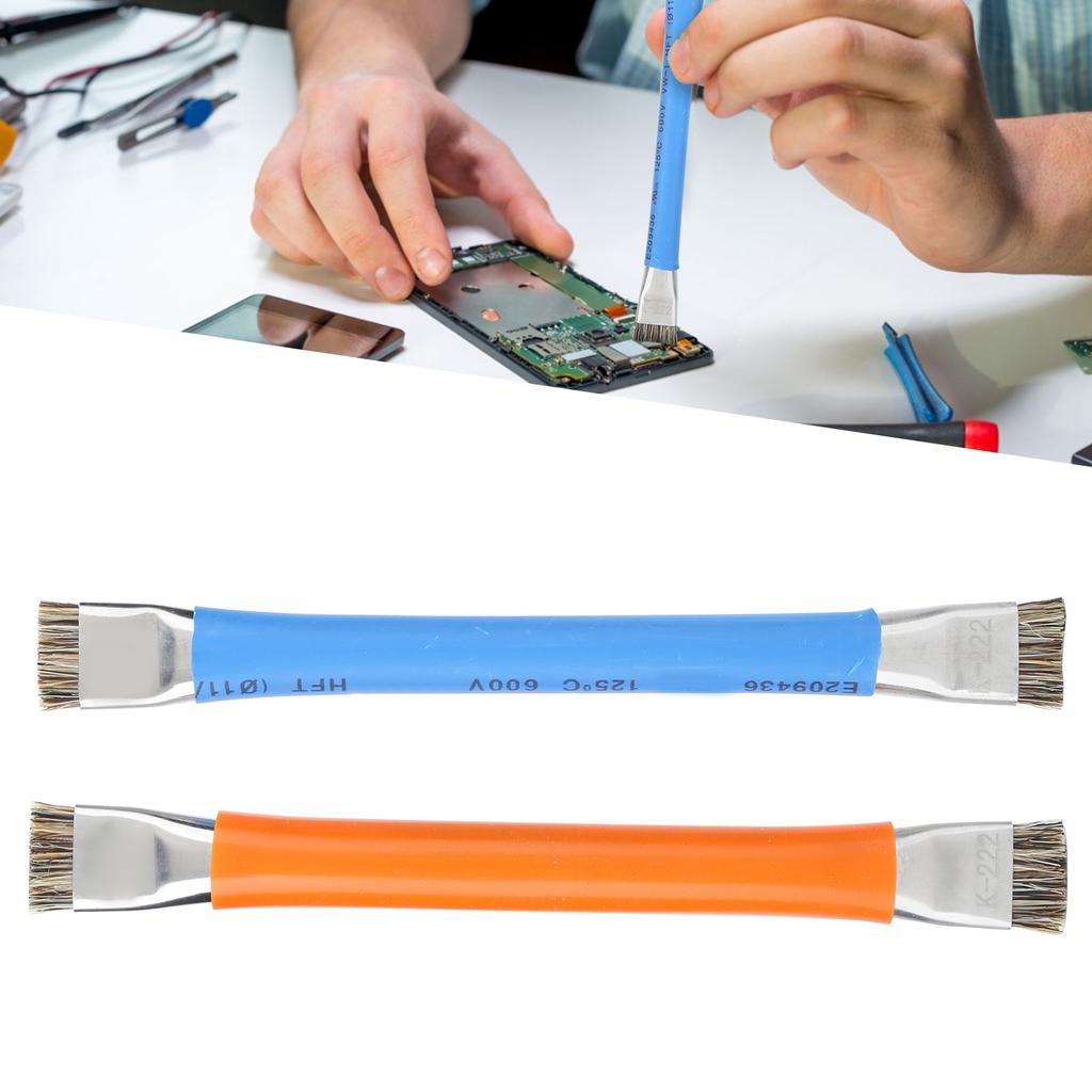 2Pcs Double Head AntiStatic Brush Safe Hard Cleaning Tools for Phone Motherboard