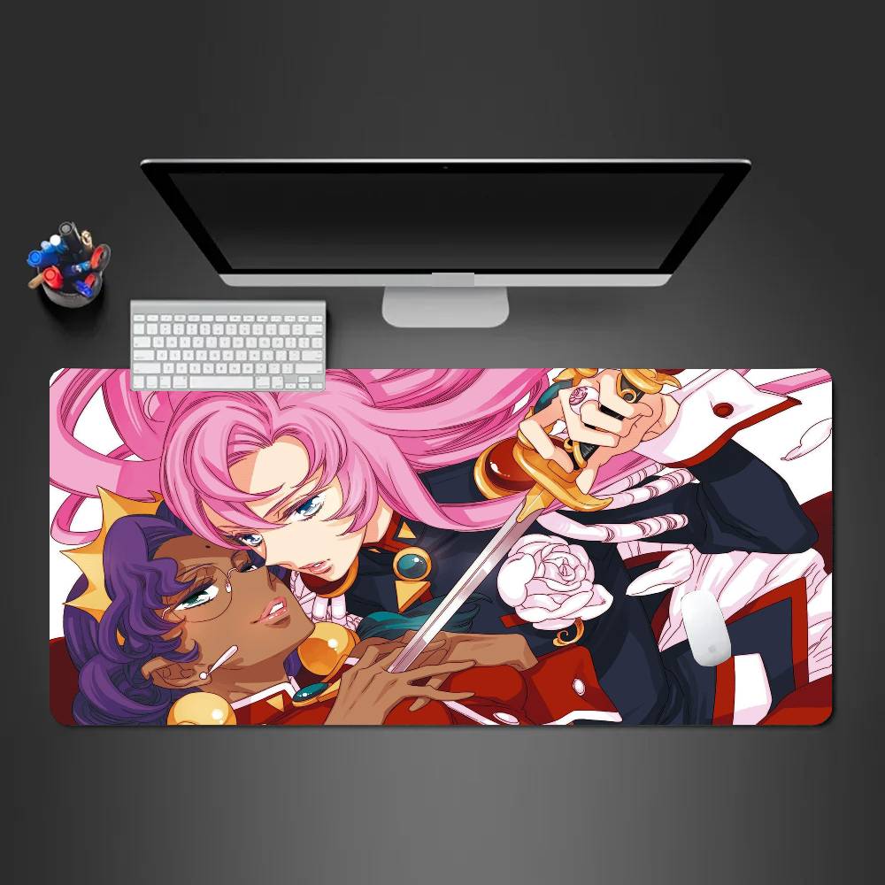 Revolutionary Girl U-Utena Anim Mousepad Mouse Mat Desk Mat With Pad Gaming Accessories Prime Gaming XXL Keyboard Pad Padding
