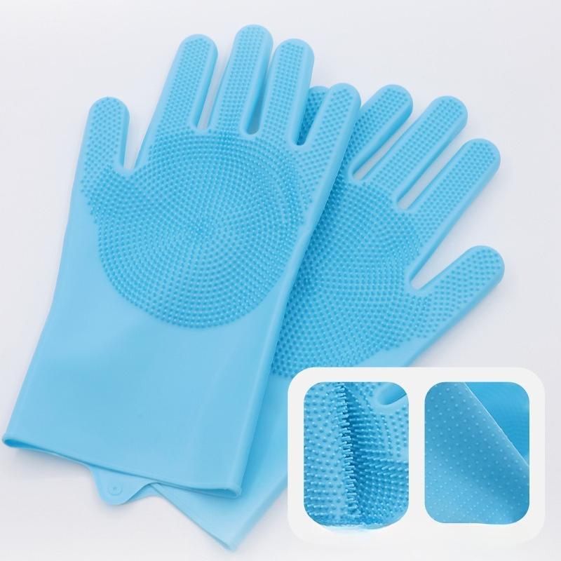 Pet Bathing Gloves, Anti-scratch and Anti-bite Cleaning Supplies for Dogs and Cats, Golden Retriever Bathing and Massage Brushes for Dogs and Cats