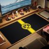 Borussia Großes Mauspad Große Gaming-Tischunterlage Rutschfest Laptop Tablet Großes Mauspad XXL Matte Mini-PC Spielmatte Mit Verriegeltem Rand