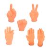 6pcs/set Mini Hands Model Tiny Hands Cat Massage Tool Funny Gloves Finger Gloves Little Finger Cat Toy Pet Interactive Toys