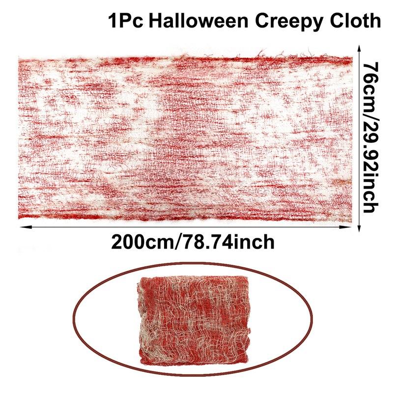 Scary Halloween Gauze Horror Haunted Houses Decor Halloween Creepy Cloth Creepy Spooky Halloween Decorations Outdoor Indoor