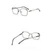 Trendy Blue Ray Blocking Blue Ray Blocking Eyeglasses Ultralight Eye Protection Square Eyeglasses for Women Designers Metal Framed Eyeglasses