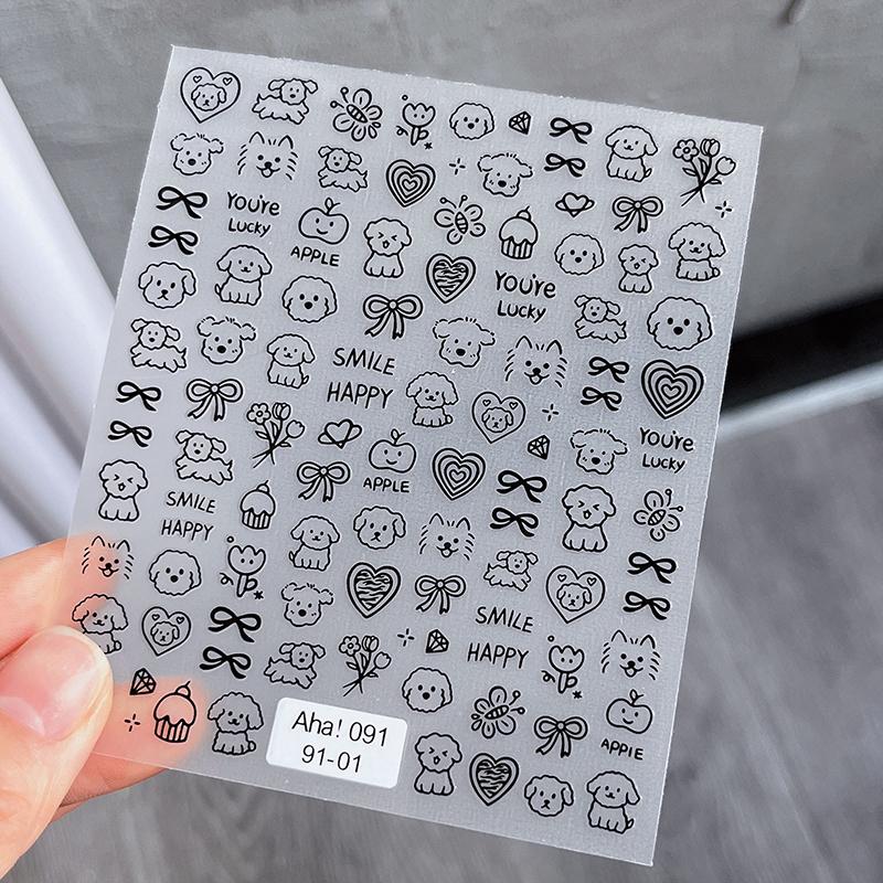 

3D Мультяшный Рельеф Граффити Наклейка для Ногтей Маленький Узор Декоративная Наклейка Наклейки для Нейл-арта Инструмент для Маникюра Шармы для Маникюра Декаль as the picture