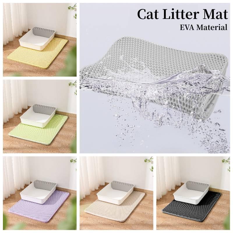 New Cross-border Cat Litter Mat Double-layer Filtered Sand Mat For Controlling Litter And Preventing Splashes Pet Paw Mat