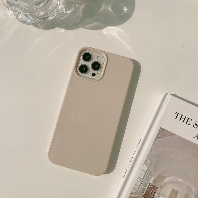 Enkelt fluorescerende fargetelefondeksel for Iphone 14 12 13 11 Pro Promax Plus X Xr Xsmax Støtsikkert hardt telefondeksel