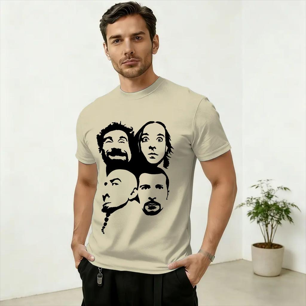Unisex's Band SOAD Live 2026 Concert T Shirts Pure Cotton Tops Vintage Short Sleeve Round Collar Tees Gift Idea T-Shirt