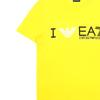 Emporio Armani EA7 Logo Letter Number Print Crew Neck Pullover Short Sleeve T-Shirt Women tops Yellow 273006-4P241-02160