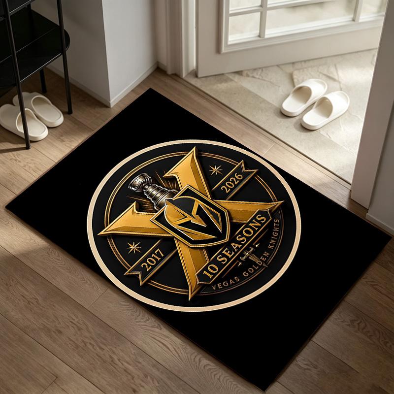 Vegas Golden Knights A rug suitable for office chair areas living rooms and computer desks perfect for home offices and an ideal holiday gift