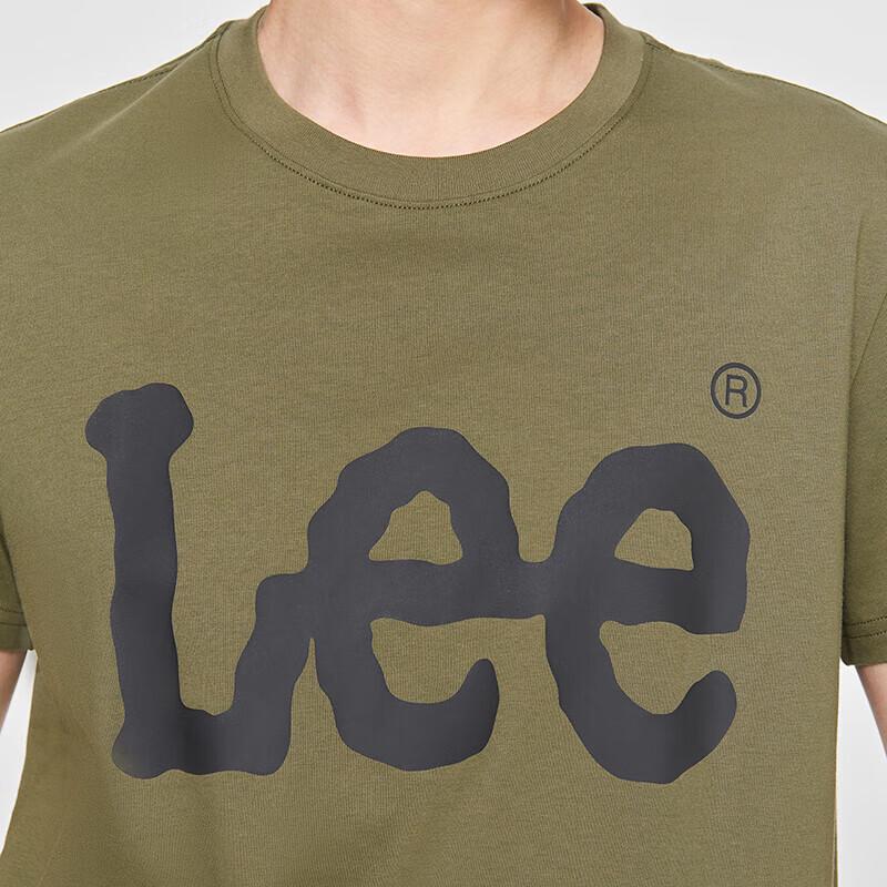 Lee Men's Standard Fit Crew Neck Logo Print Short Sleeve T-Shirt