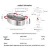 Jingdong Zhizao 304 Stainless Steel Oval Multifunction Fish Steamer Pot