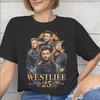 Westlife 25th Anniversary Tour 2026 Tee Shirt for Women Graphic Print T Shirts  100% Cotton Clothing