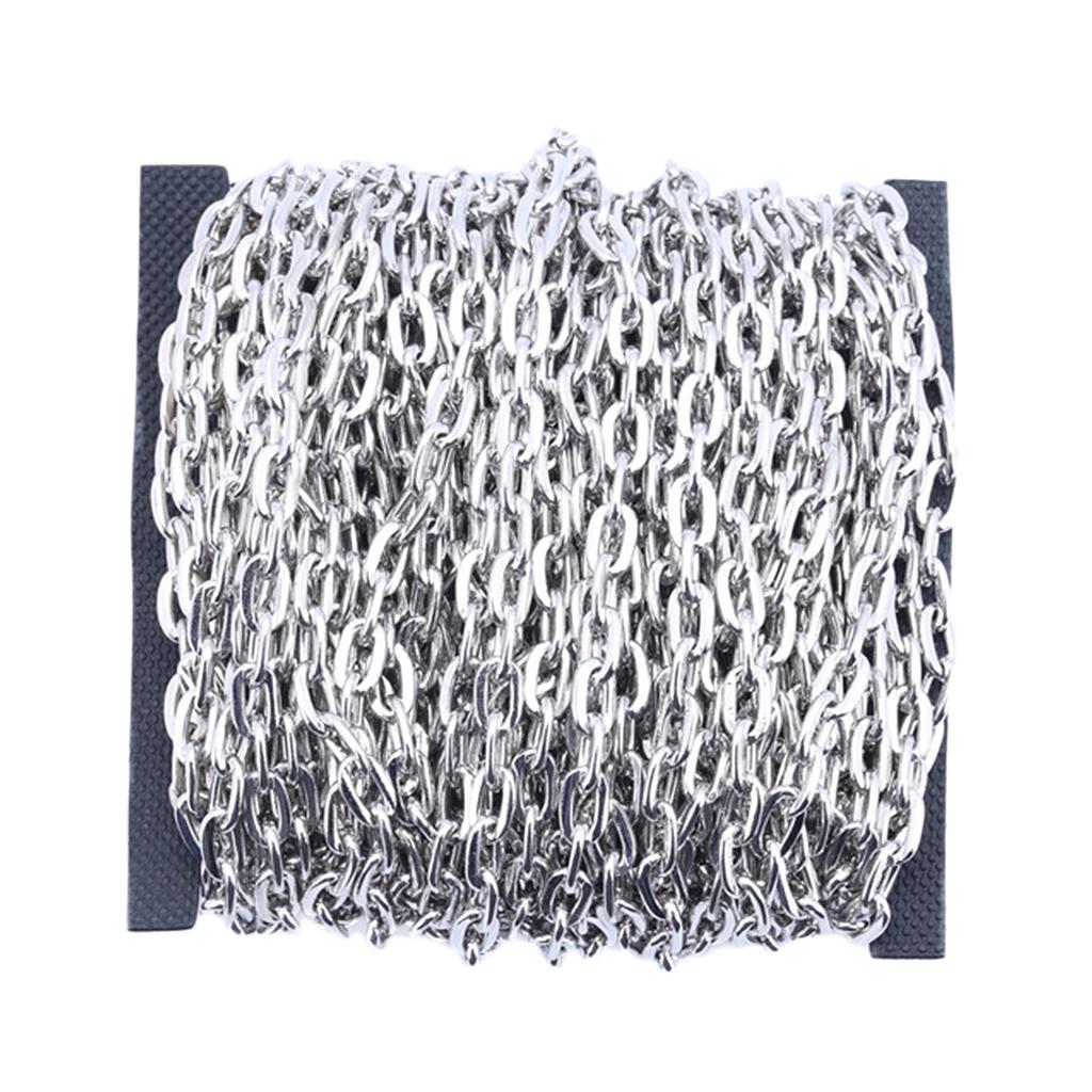 1 rolă de lanțuri de cruce de fier pentru lanțuri de cabluri pentru confecții de bijuterii DIY aurii