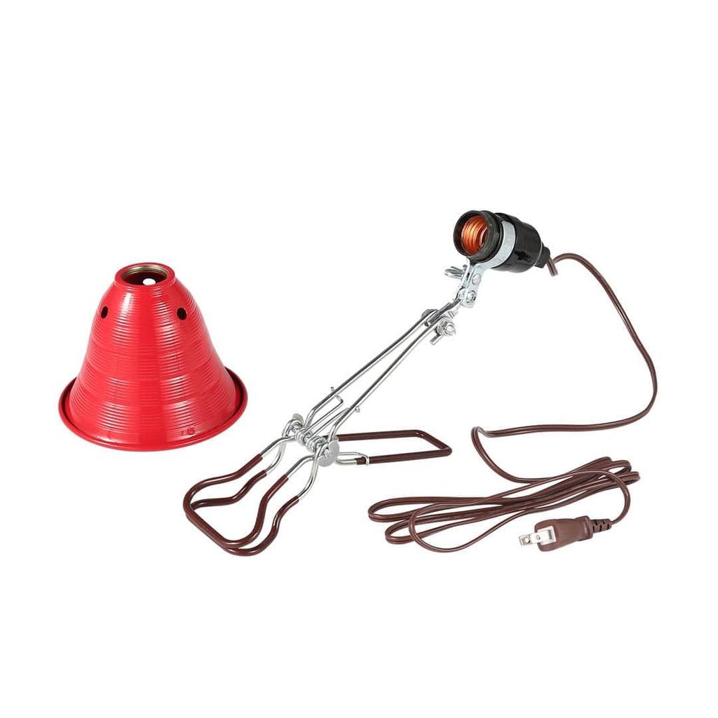 Dulton Aluminum Clip Lamp S Red A clip lamp with a distinct For and Body length diameter cord length weight personality. outlets, photography, work.