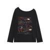 Printed Long-sleeved T-shirt Women's New Sweet and Spicy Loose Thin and Slightly Transparent Spring and Summer Casual Sun Protection Blouse