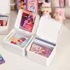 Milky White Flip-Top My Little Pony Card Storage Box with Dustproof Function for Small Cards and Sleeves