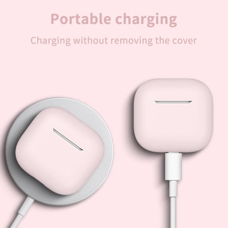 New Case For Apple Airpods 4 Silicone Protective Cover With Charging Port Anti-Dust Dirt Dust Plug For Airpods 4 Earphone Case