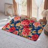 Abstract E Eyes Floor Mat Eco  Flannel Doormat Non Slip Odorless Indoor Floor Rug Soft Short Plush Home Mat