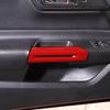 For 2015-2025 Ford Mustang ABS Red Interior Inner Door Armrest Handle Cover Trim
