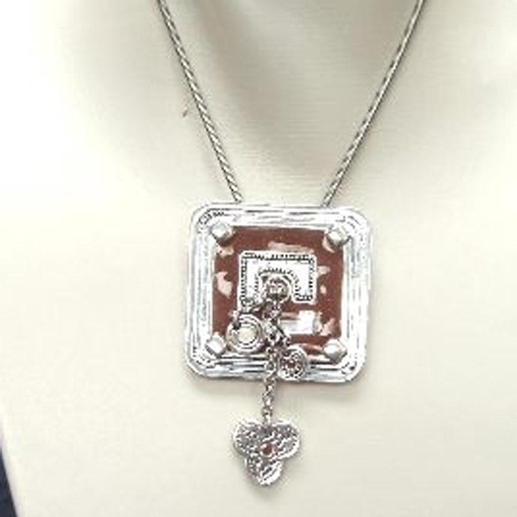 Les Trésors De Lily [C5334] - Brown 'Anamaya' Designer Necklace