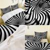 Graphics Series 3D Digital Printing Three-Piece Bedding Kit Bed Sheet Quilt Cover
