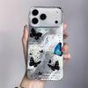 Cute Polka Dot Butterfly Transparent Hard Phone Case For Apple Iphone