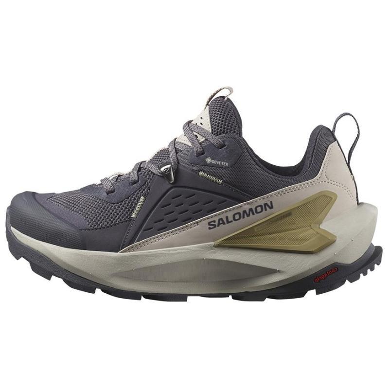 SALOMON Elixir Wear-Resistant Low-Top Trekking Shoes Women's Dark Gray Sneakers L47695000