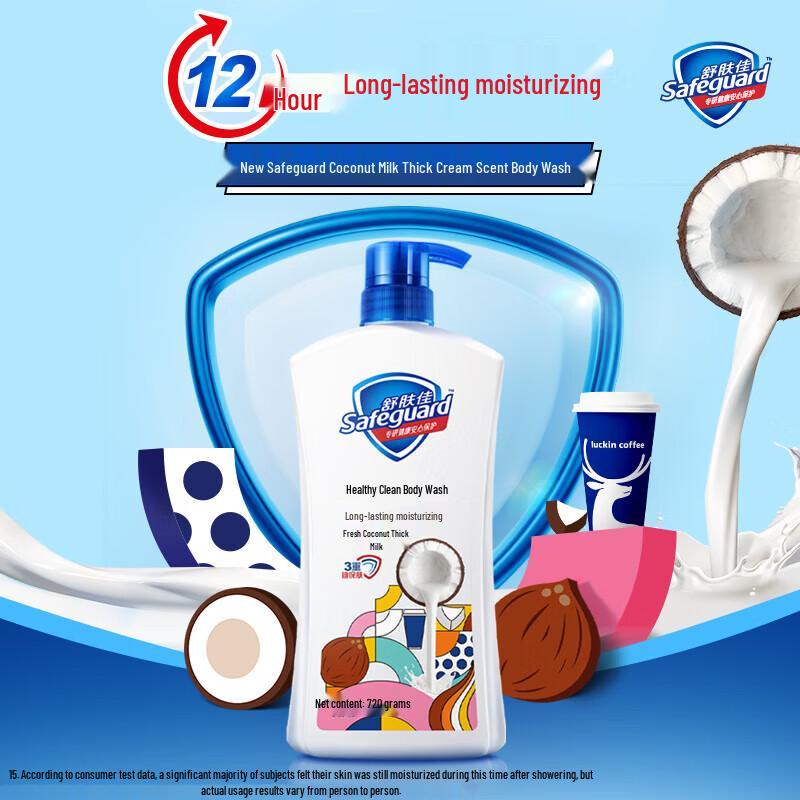 Safeguard Healthy Clean Coconut Milk Body Wash