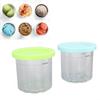2PCS Ice Crm Pints Cup 600ml Ice Crm Container Storage Jar for   NC299AMZ NC300s