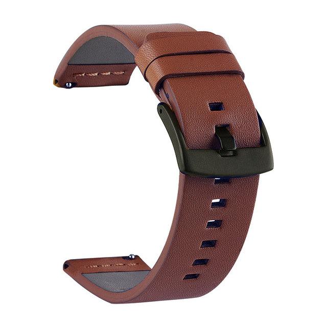 20 22mm Leather Straps For Huawei Watch GT 3 Strap 42mm Amazfit GTS 2 Mini Amazfit Bip Watch Band 18mm 24mm Quick Release