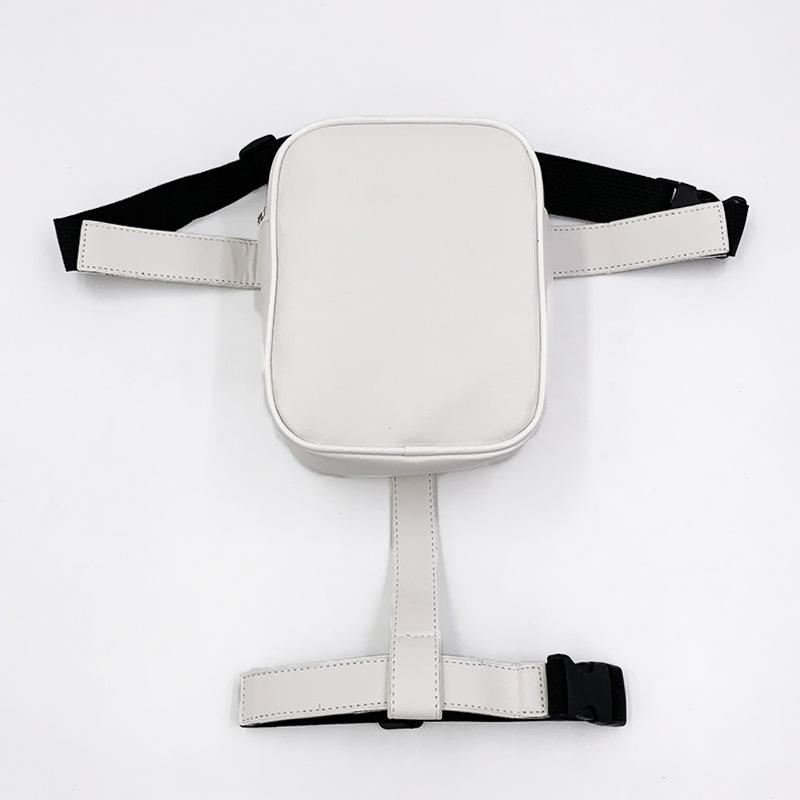 Nouvelle Tendance Style Noir Ceinture de Taille Jambe Femmes Cuir Sac Fille Cool Sacoche pour Randonnée Extérieure Moto