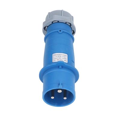 Industrial Socket IP44 Waterproof Brass Contact Aviation Connector 2P+E 32A AC 220240V