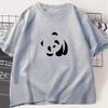Camiseta Estampada Panda De Dibujos Animados Para Mujeres Camiseta Casual Hip Hop Harajuku Camiseta Relajada