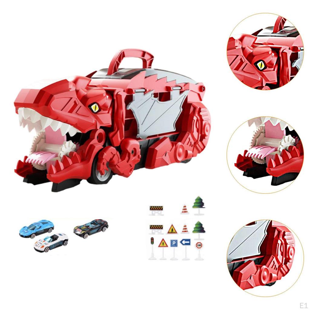 Children's Truck Toy, Transformable Dinosaur Car, Interactive Portable And Creative, Dino