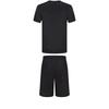 Adidas Taekwondo Round Neck Pullover Fashion Short Sleeve T-Shirt Simple Breathable Lace-Up Shorts Casual Sports Suit ADICLTS24TKP-BW+S21ATMSH3T-BW