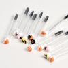 10Pcs Halloween Tube Eyelash Brush Crystal Handle Mascara Wand Halloween Mascara Wand  For Women