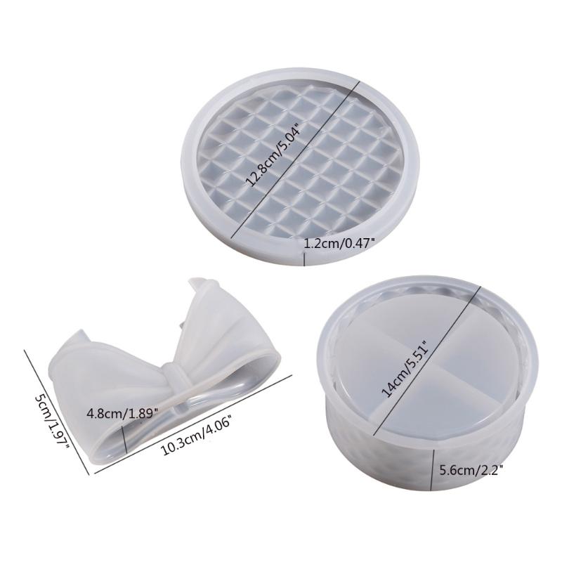 Storage Box Molds,Silicone Resin Box Molds,Storage Container Epoxy Mold Silicone for Resin Casting,Jewelry Box DIY Craft