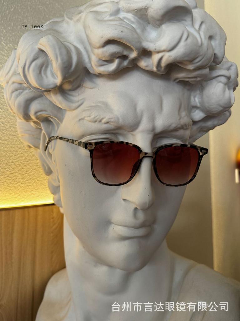 Retro Trendy Large Frame Sunglasses Outdoor Travel Driving Sun Shades Eyewear Women Fashion Eye Protection UV400 Sun Glasses