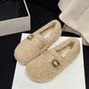 Móda Nová móda 2024 Ležérní dámské boty Mokasíny Kožešinové nazouvací boty Ploché Pohodlné Dámské Vysoké kvality