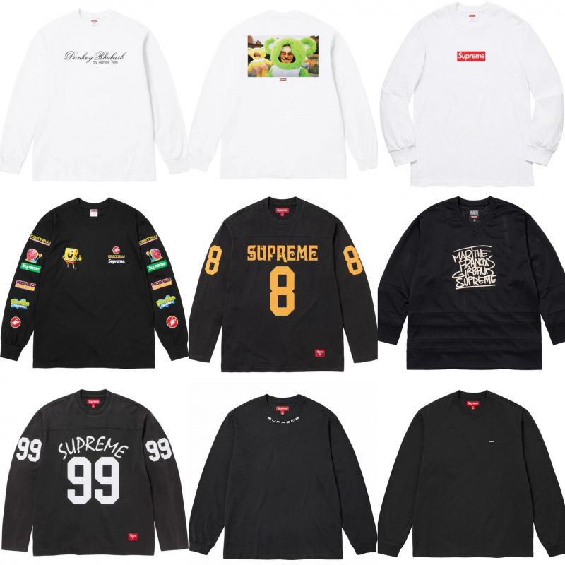 25SS Supreme Trendige Marke Kapuzenpullover mit Fleecefutter und großem Logo